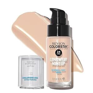 110 Revlon Liquid Foundation, ColorStay Face Makeup for Normal & Dry Skin, 110